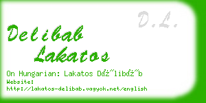 delibab lakatos business card